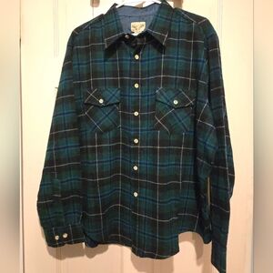 Plaid Button-Up Shirt